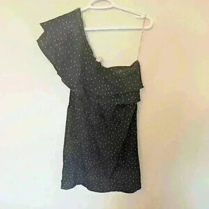 Indulge, One Shoulder, Mini Dress,  star pattern, size Medium